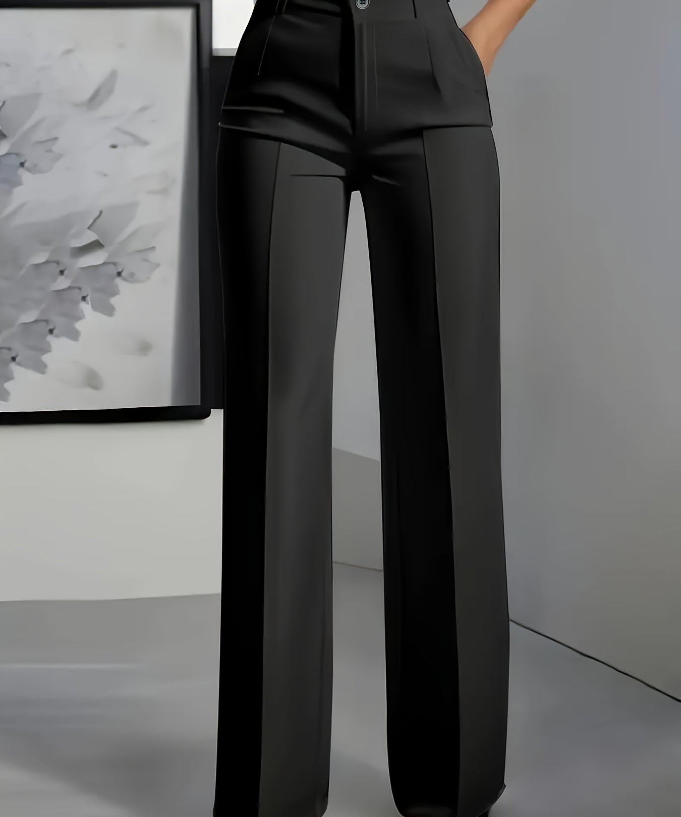 Women's High-Waist Draped Trousers