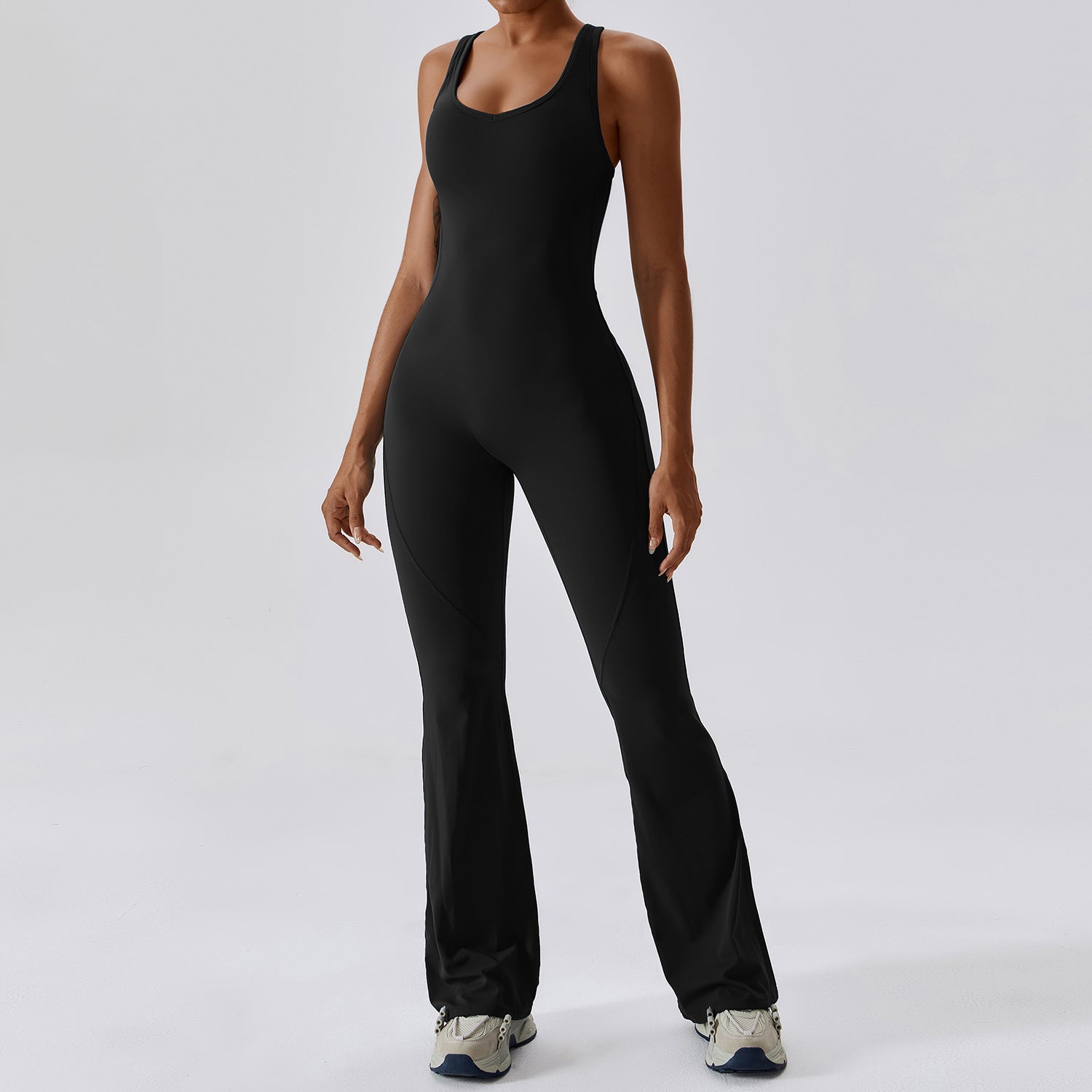Women's Flared Yoga Jumpsuit