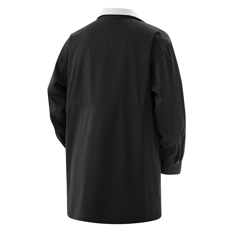 Men's Plus-Size Mid-Length Trench Coat