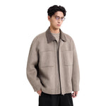 Men's Lamb-Wool Lapel Jacket