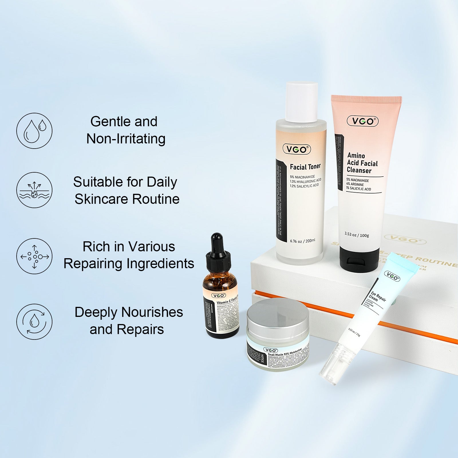 5-Step Facial Skincare Routine Set - image 8