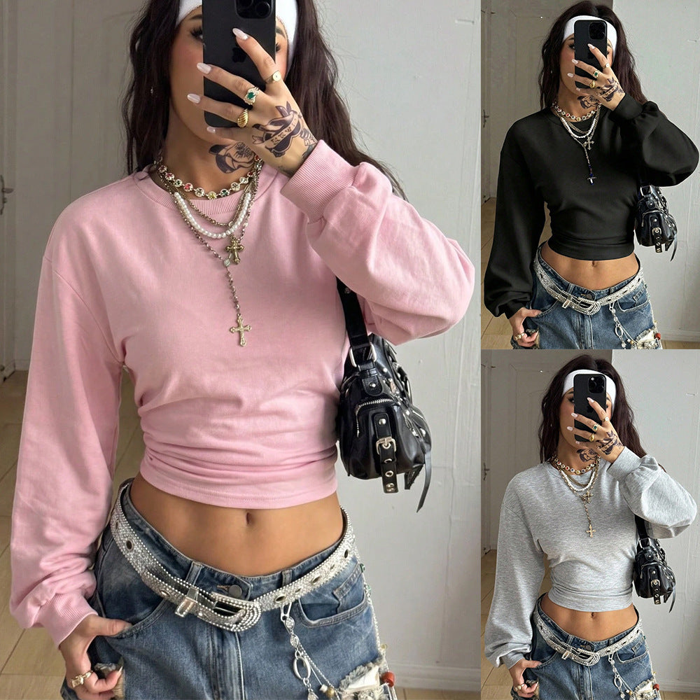 Women's Slim-Fit Short Hoodie