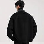Men's Lamb-Wool Lapel Jacket