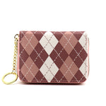 Women's Plaid Zip Coin Purse