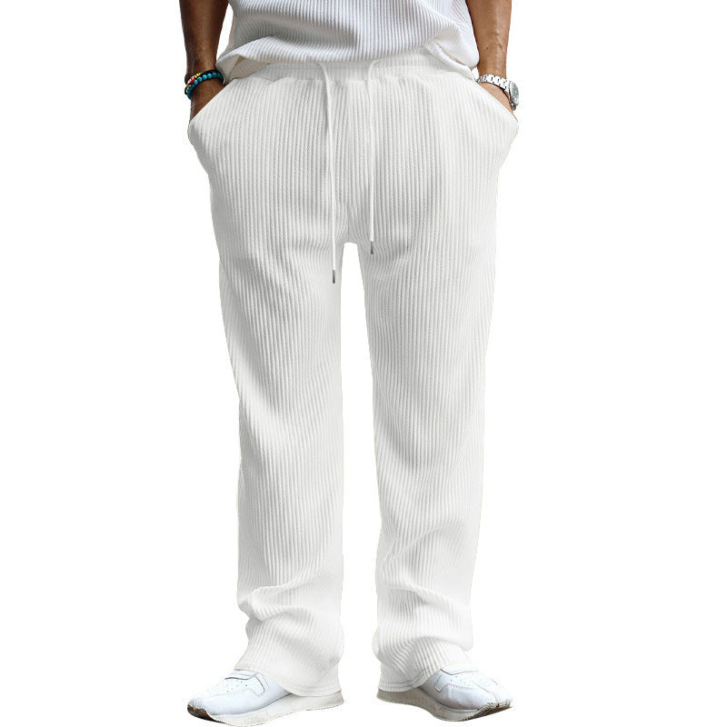 Men's High-Waist Wide-Leg Trousers
