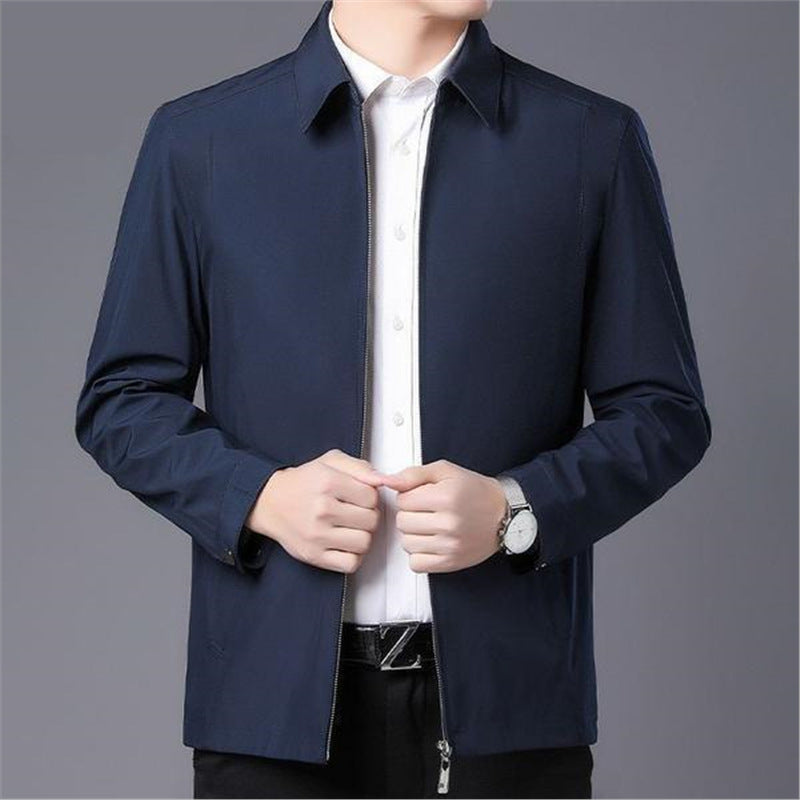 Men's Lightweight Corduroy Button-Up Jacket