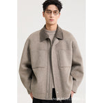 Men's Lamb-Wool Lapel Jacket