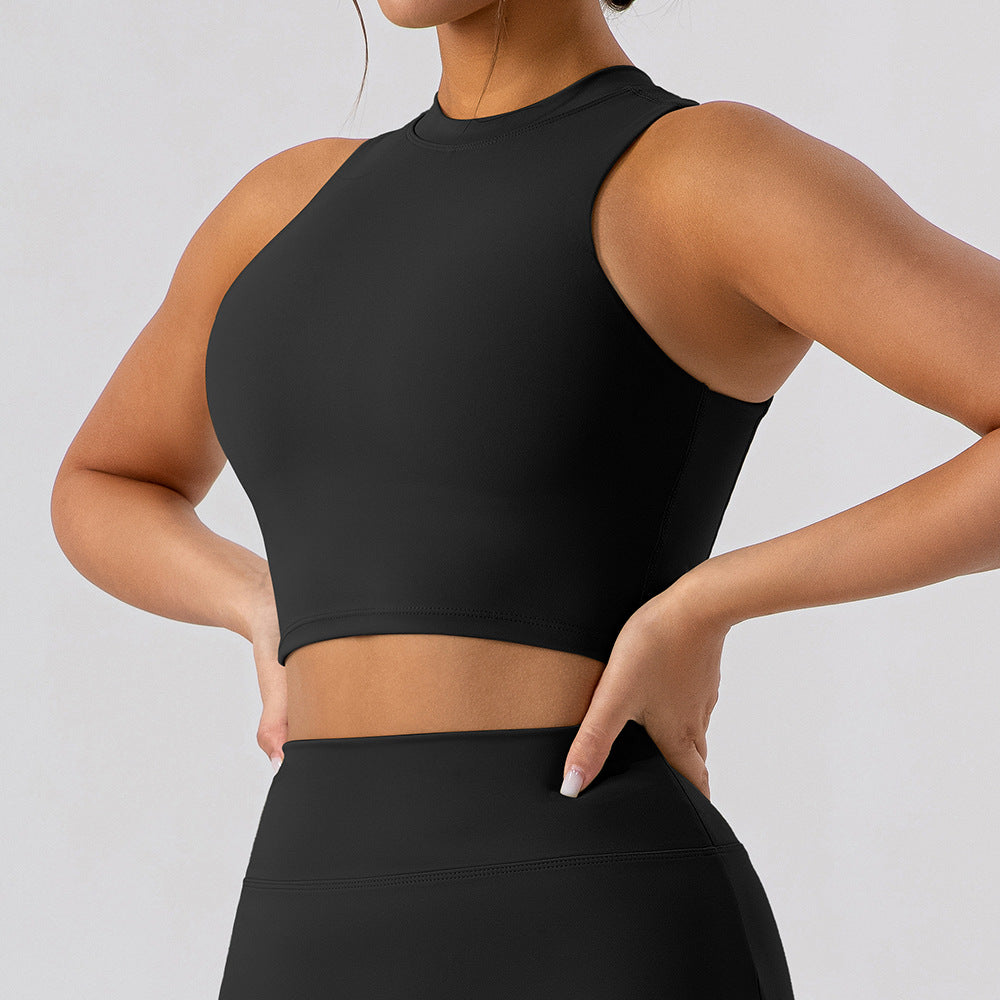 Women's High-Neck Yoga Sports Vest