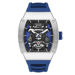 Men's Casual Mechanical Watch with Silicone Strap