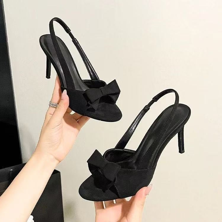 Women's Bow-Detail Thin-Strap Heels