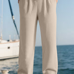 Men's High-Waist Wide-Leg Trousers