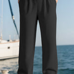 Men's High-Waist Wide-Leg Trousers