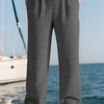 Men's High-Waist Wide-Leg Trousers