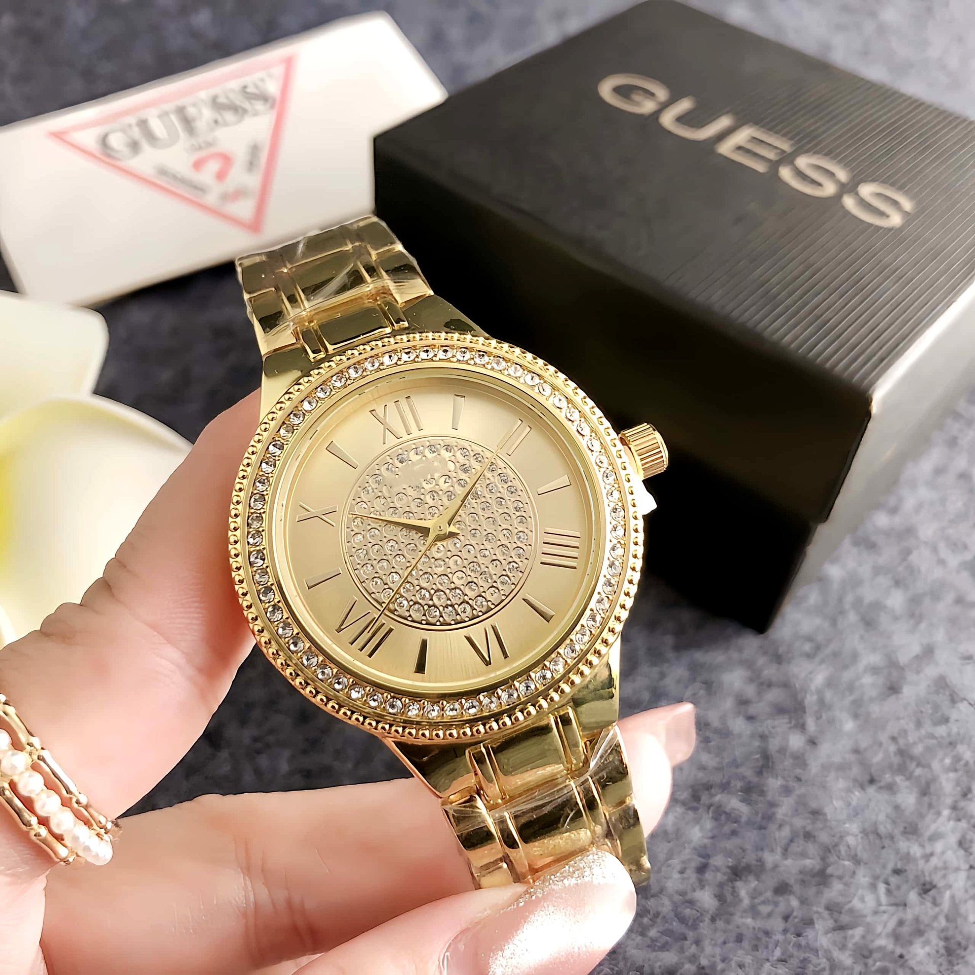 Women's Large Dial Quartz Watch