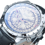 Men's Large-Dial Openwork Mechanical Watch